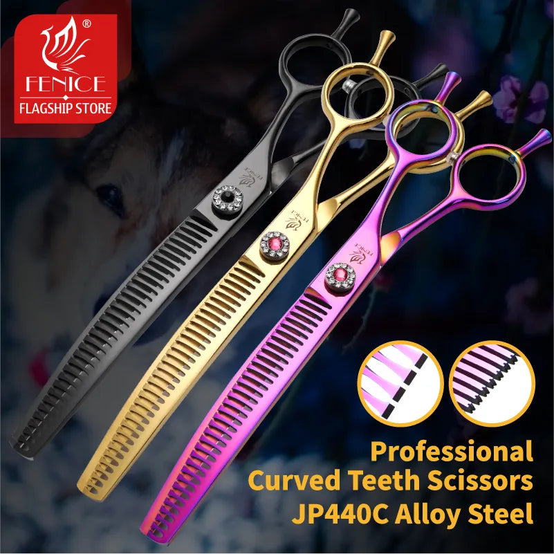 Fenice High-End 7.25 Inch Professional Dog Grooming Scissors