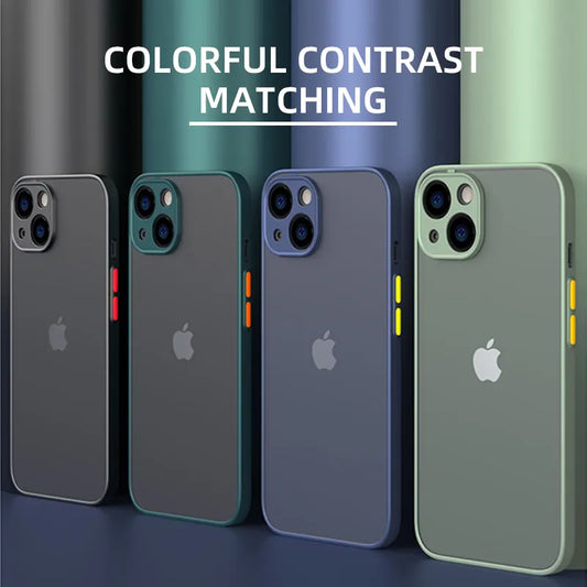 Luxury Soft Silicone Shockproof Case for iPhone (iPhone 13 - iPhone 15)